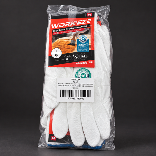 Gants blancs WORK'EZE — taille L