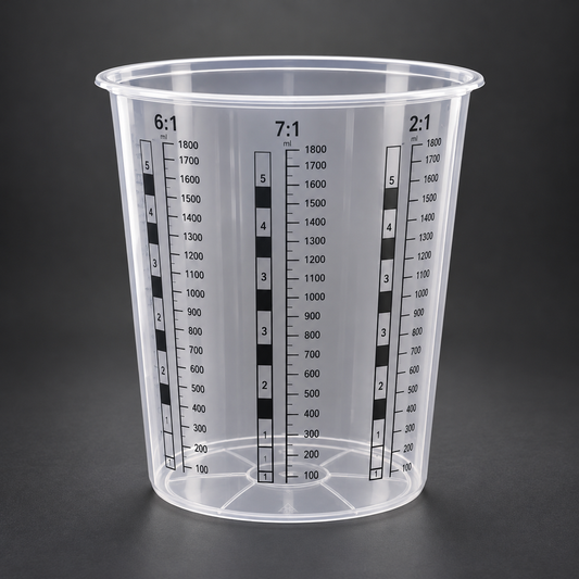 Pot gradué transparent