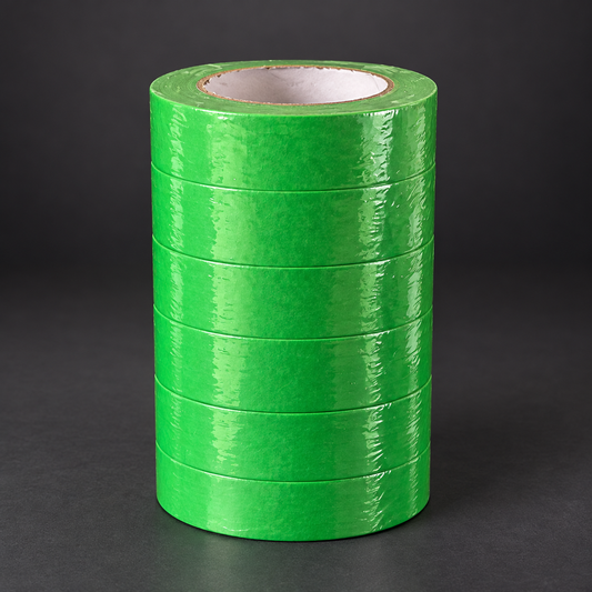 Ruban à masquer vert 1 po — six rouleaux illustrés