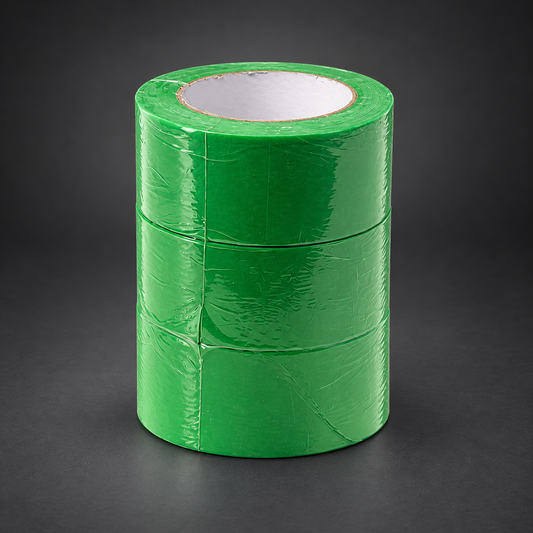 Ruban à masquer vert 2 po — trois rouleaux illustrés